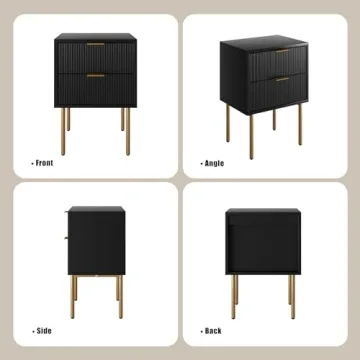 AEPOALUA Nightstand Compact Bedside Table for Bedroom