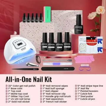 JODSONE Gel Nail Polish Kit with UV Light