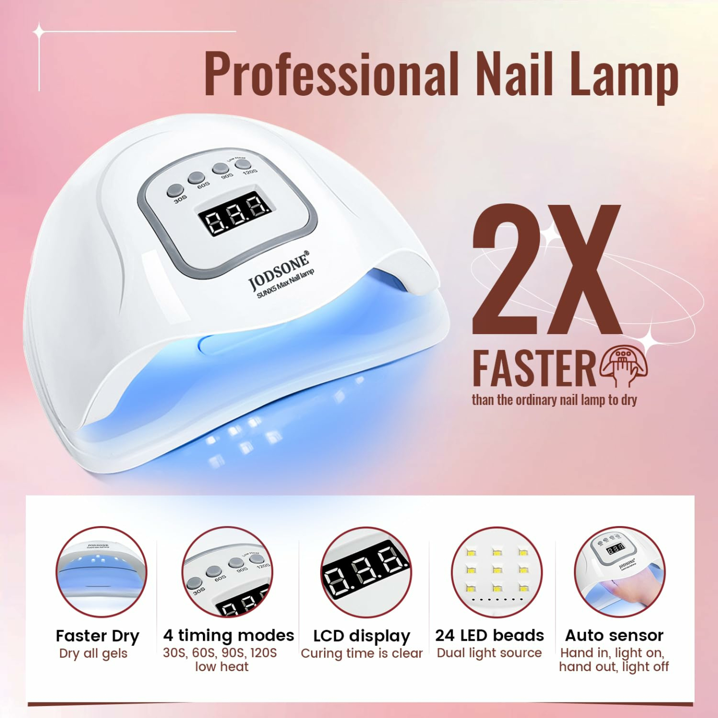 JODSONE Gel Nail Polish Kit with UV Light