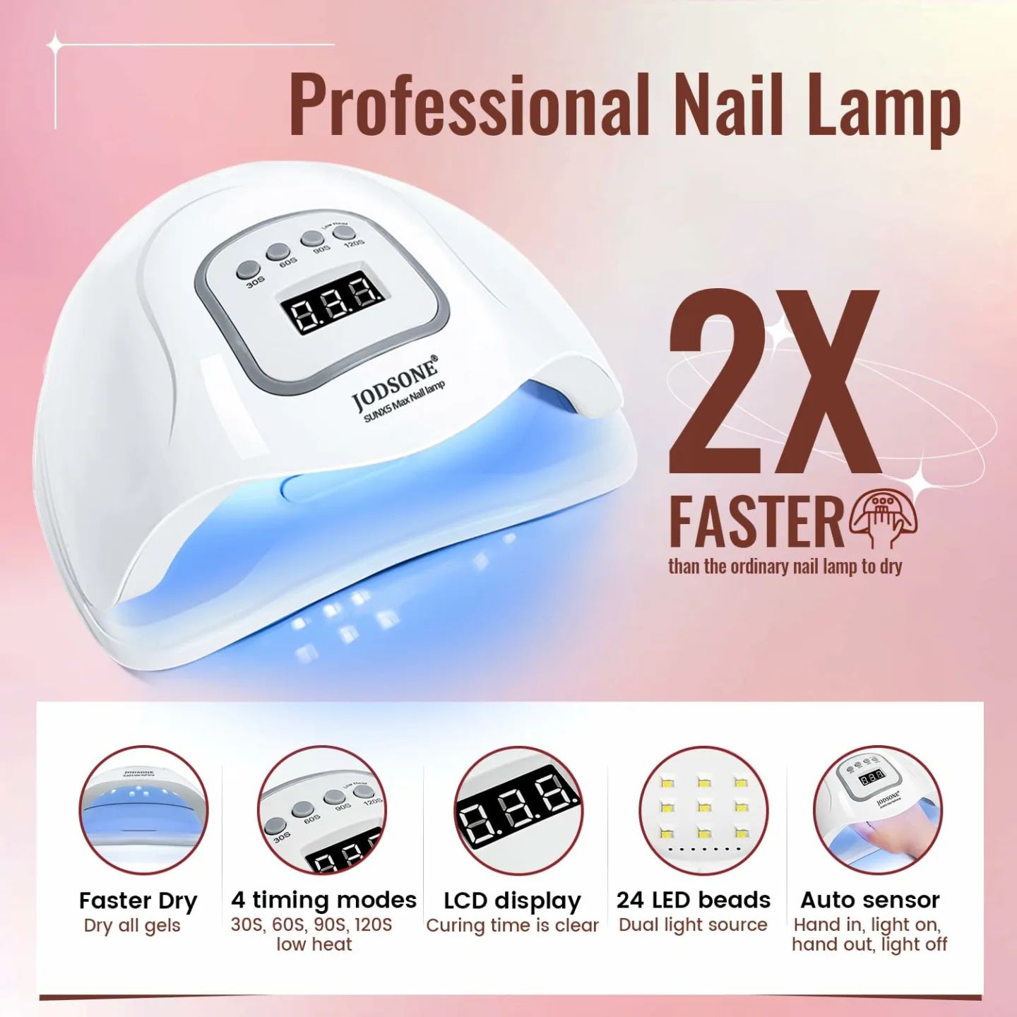 JODSONE Gel Nail Polish Kit with UV Light