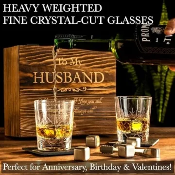 Whiskey Gift Set for Husband - Elegant Anniversary Present