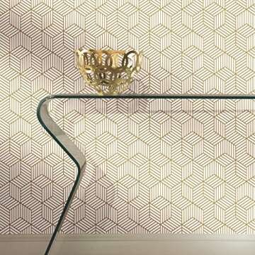 Stylish Metallic Gold Peel and Stick Wallpaper for Any Room