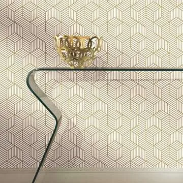 Stylish Metallic Gold Peel and Stick Wallpaper for Any Room