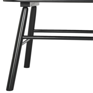 Elegant Safavieh Addison Spindle Back Settee in Black