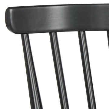 Elegant Safavieh Addison Spindle Back Settee in Black