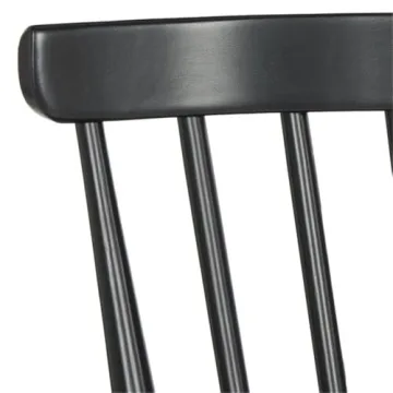 Elegant Safavieh Addison Spindle Back Settee in Black