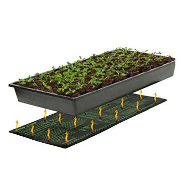 Hydrofarm Jump Start MT10006, 17 Watt UL Certified Seedling, 8.875"x19.5", Black