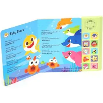 Baby Shark Sing-Alongs 10 Button Sound Book | Baby Shark Toys | Learning & Education Toys | Interactive Baby Books for Toddlers 1-3 | Gifts for Boys & Girls