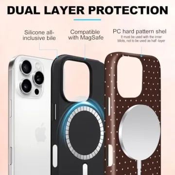 Cute flewfun iPhone 15 Case Compatible with MagSafe