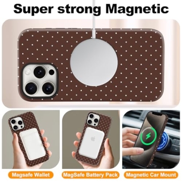 Cute flewfun iPhone 15 Case Compatible with MagSafe