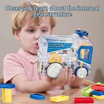 Upgrade Large Domino Train Set, Toys for Age 5-7,Automatic Electric Toy for Ages 5-7,Christmas Birthday Gifts for Boys Girls