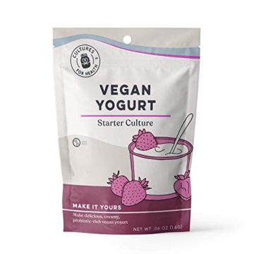 Cultures for Health Vegan Yogurt Starter Culture | 4 Packets Direct-Set Active Cultures | DIY Dairy ...