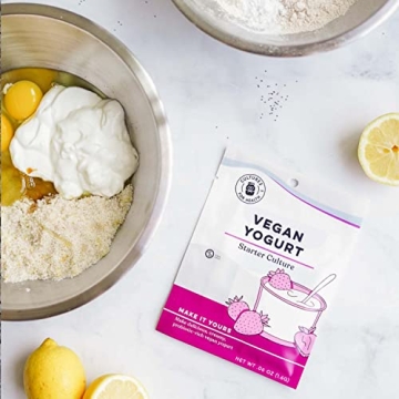 Cultures for Health Vegan Yogurt Starter | 4 Packets DIY Probiotic Yogurt