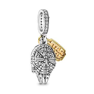 LIGHTDOG 925 Sterling Silve Charms fits Pandora Bracelets Necklace,5A Zircon Dangle Pendant Bead,Mother's Day Gift Jewelry Beads for Women