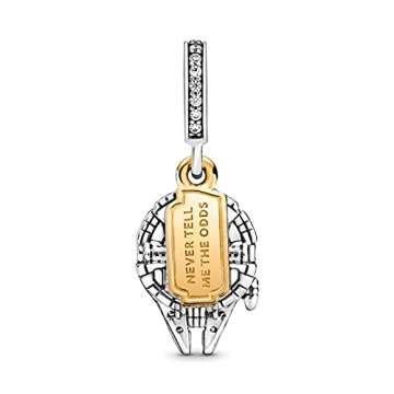 LIGHTDOG 925 Sterling Silve Charms fits Pandora Bracelets Necklace,5A Zircon Dangle Pendant Bead,Mother's Day Gift Jewelry Beads for Women