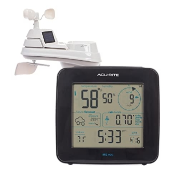 AcuRite Iris® Weather Station with Mini Wireless Display for Accurate Temperature, Humidity, Wind T...