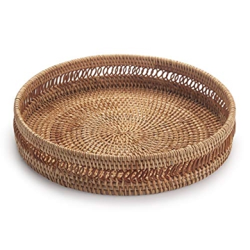 DOKOT Woven Rattan Trays - Stylish Home Organization Set