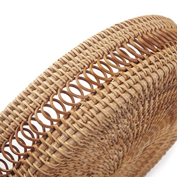 DOKOT Woven Rattan Trays - Stylish Home Organization Set