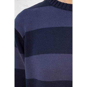 Trendy Women Y2K Striped Oversized Sweater for Style