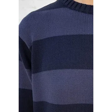 Trendy Women Y2K Striped Oversized Sweater for Style