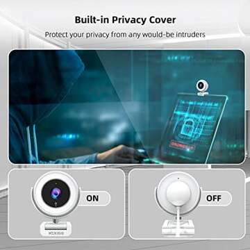 NexiGo N660E Webcam 1080P with Ring Light - Best for Streaming