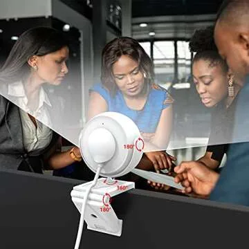 NexiGo N660E Webcam 1080P with Ring Light - Best for Streaming