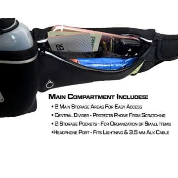 L.O.E. Hydration Waist Pack - Slim Running Belt for All Phones