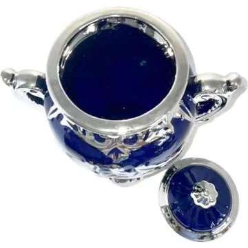 Stunning Yemaya Trophy Tureen - Blue Porcelain Design