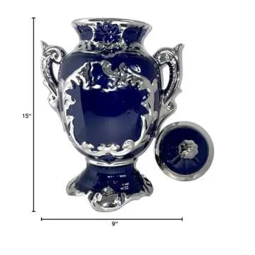 Stunning Yemaya Trophy Tureen - Blue Porcelain Design