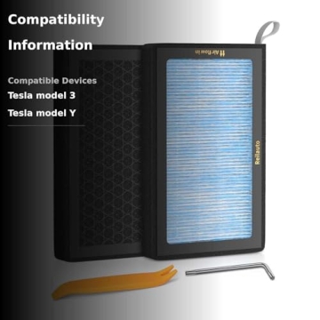 Reilauto Cabin Air Filter for Tesla Model 3 and Model Y