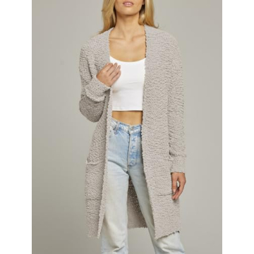 MEROKEETY Chunky Knit Cardigan for Cozy Winter Style