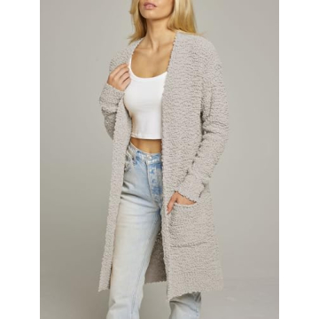 MEROKEETY Chunky Knit Cardigan for Cozy Winter Style