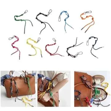 YZYDF Colorful Cord Keychain: 20kg Load Capacity, Stylish and Durable Key Accessory