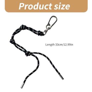 YZYDF Colorful Cord Keychain 20kg Load Capacity