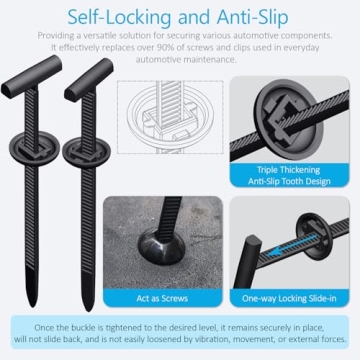 Durable Nylon Cable Tie Buckles for Automotive & Home