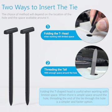 Durable Nylon Cable Tie Buckles for Automotive & Home