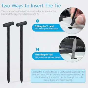 Durable Nylon Cable Tie Buckles for Automotive & Home