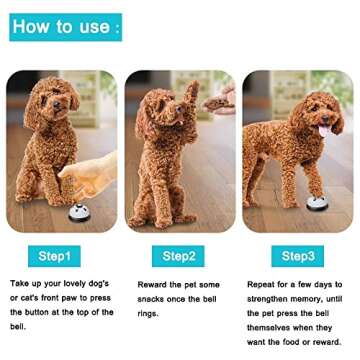 Alinana 2 Pack Pet Training Bells Dog Bells for Door Potty Training, Bells for Dogs to Ring to Go Outside - Essential Puppy Training Supplies