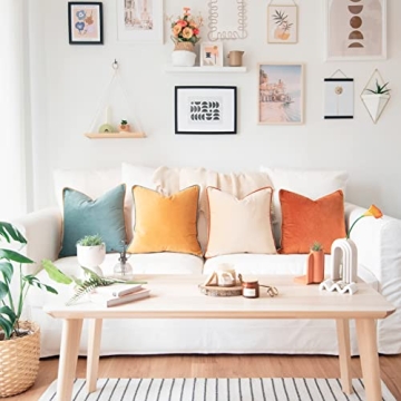 Vibrant 4-Piece Velvet Pillow Set for Stylish Homes