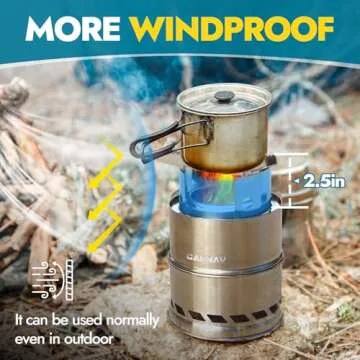 CANWAY Camping Stove Portable, Lightweight Wood Burning Stove