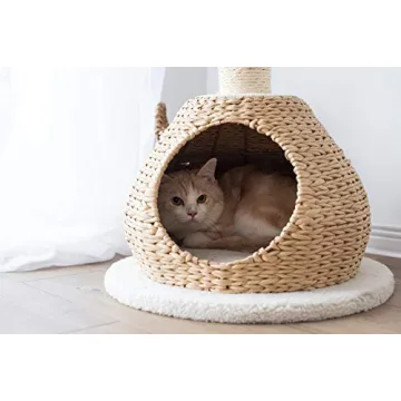 PetPals Stylish Paper Rope Cat Tree for Cats & Home