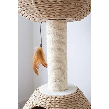 PetPals Stylish Paper Rope Cat Tree for Cats & Home
