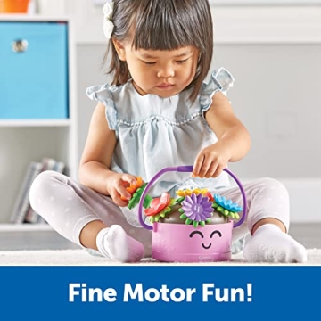 Learning Resources Poppy Count & Stack Flower Pot for Toddlers