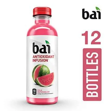 Bai Flavored Water, Kula Watermelon, Antioxidant Infused Drinks, 18 Fluid Ounce Bottle (Pack of 12)