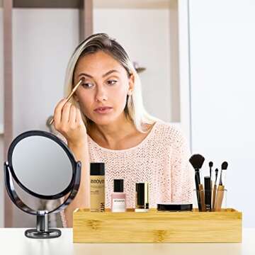 Elegant Bamboo Toilet Tank Tray for Bathroom Organization