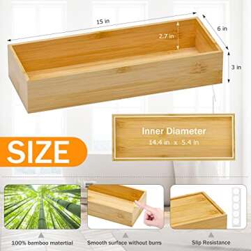Elegant Bamboo Toilet Tank Tray for Bathroom Organization
