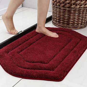 COSY HOMEER Extra Thick Anti-Slip Bath Rug for Safety and Comfort