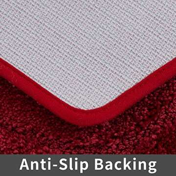 COSY HOMEER Extra Thick Anti-Slip Bath Rug for Safety and Comfort