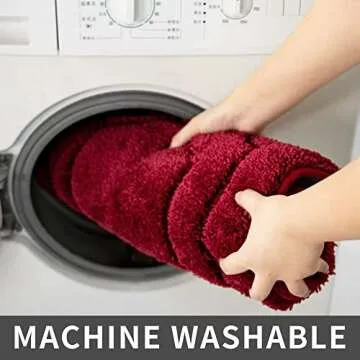 COSY HOMEER Extra Thick Anti-Slip Bath Rug for Safety and Comfort