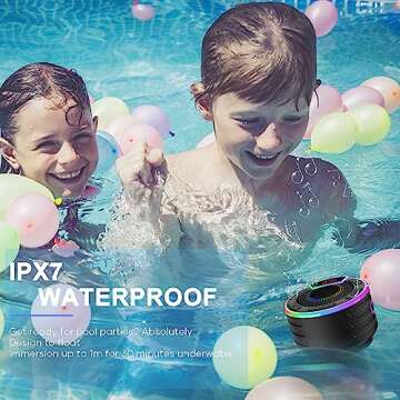 BassPal Bluetooth Speakers - IPX7 Waterproof and Light Show for Parties & Travel